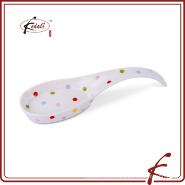 durable porcelain spoon rest for kitchen ware